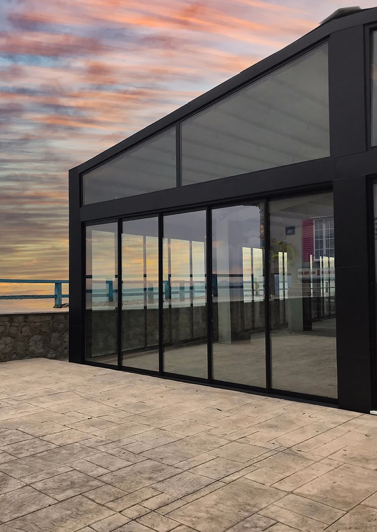 Copal Classic – skyvedører i glass til terrasse på mål