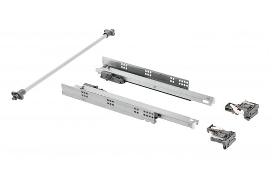 Modern Slide Pro P2O underliggende skuffeskinne (Push to open og soft close)