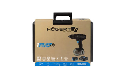 Batteridrill/Bormaskin 50Nm 18V HT2E220-0DD med hurtiglader og batteri inkludert